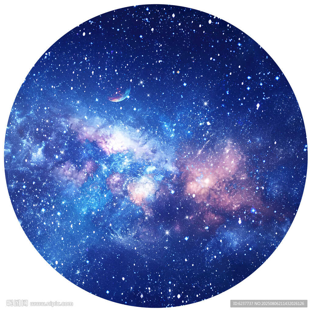 圓形宇宙星空背景