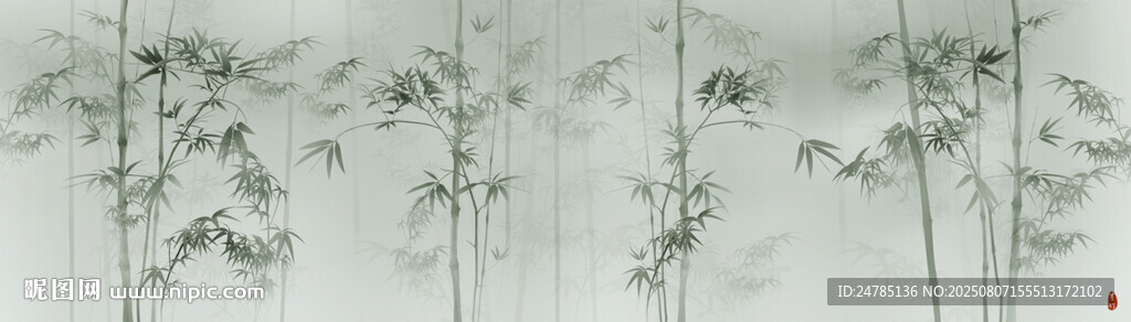 水墨竹子
