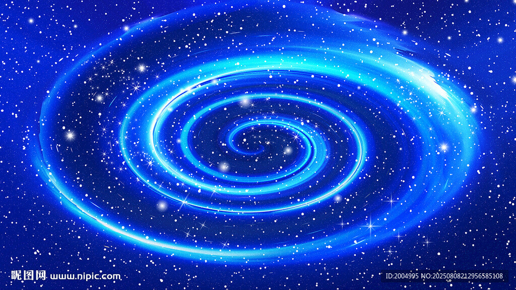 藍(lán)色星空旋渦