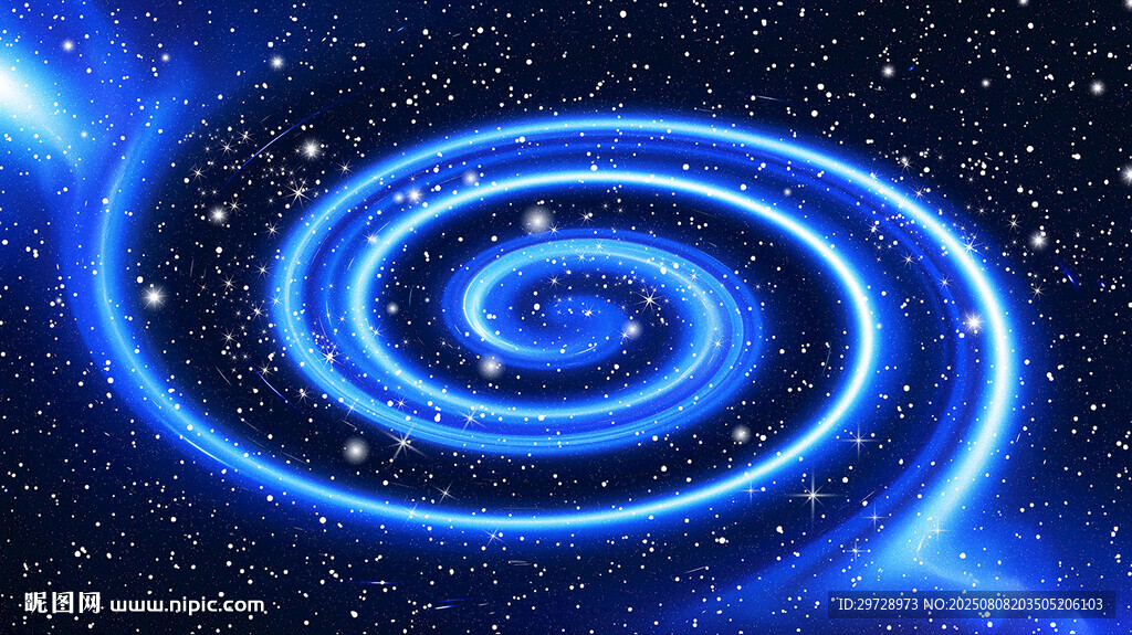 藍(lán)色旋渦星空
