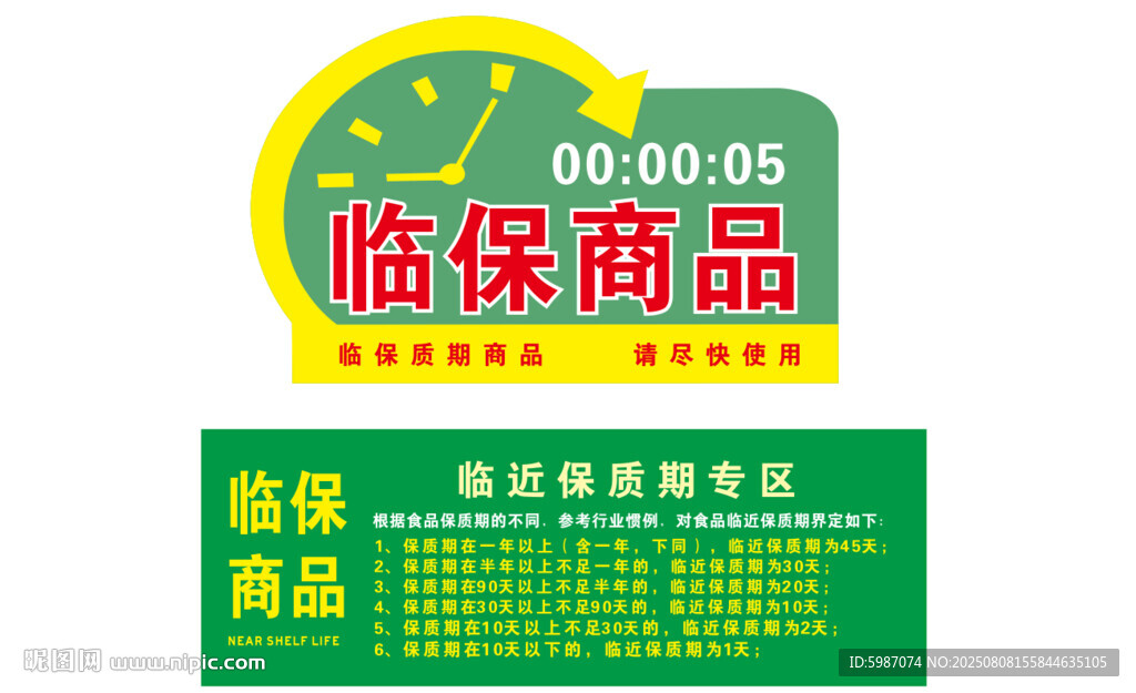 超市臨保臨期商品異形標(biāo)牌