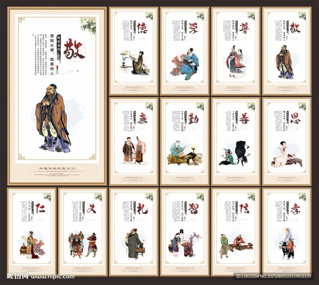 國學(xué)文化展板