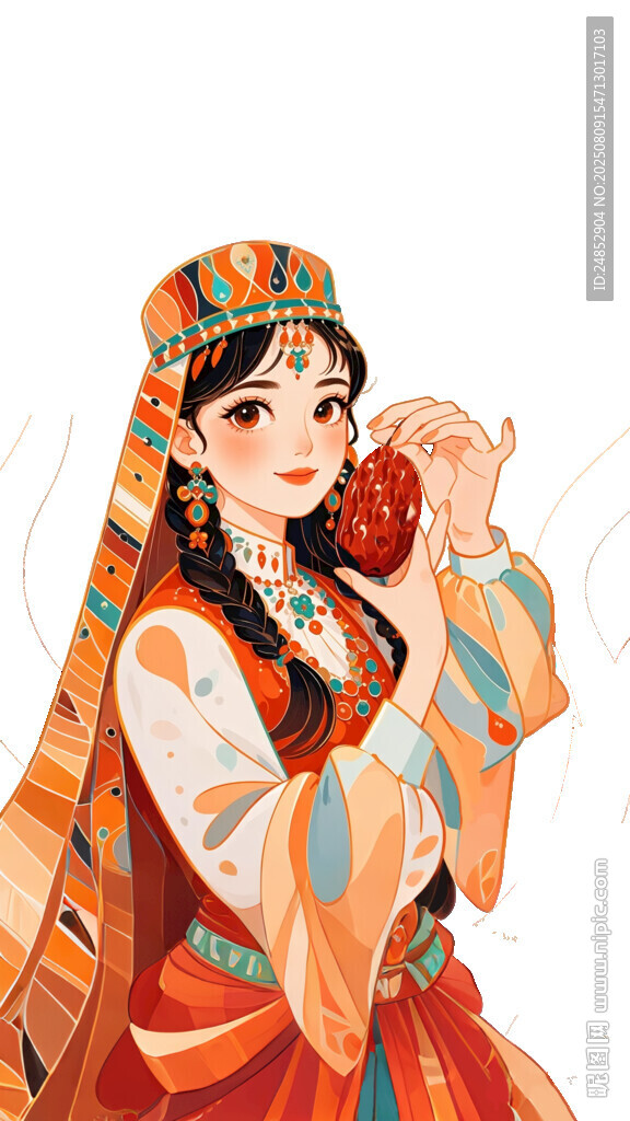 身著民族服飾的美麗女子