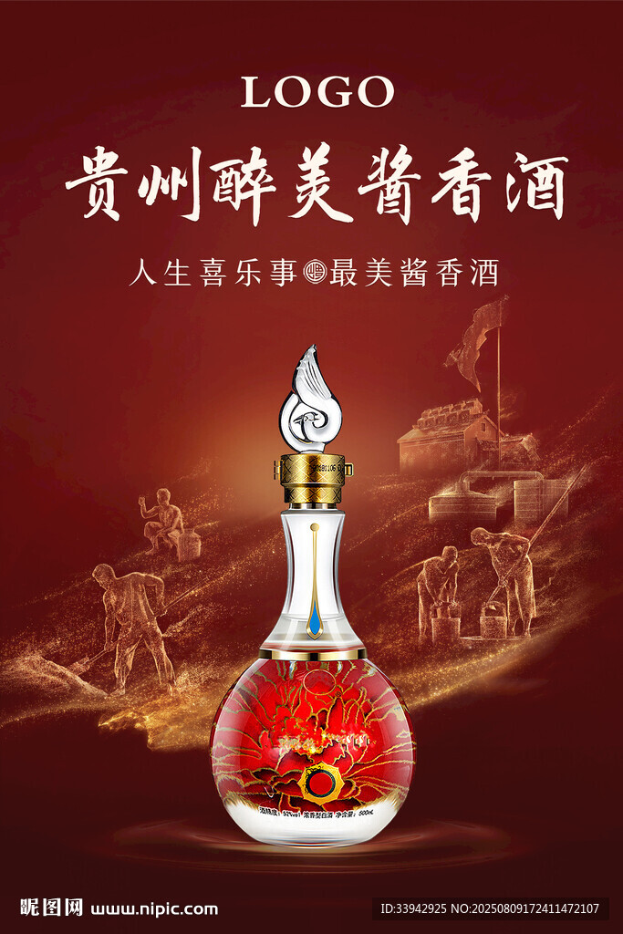 白酒制作工藝形象背景