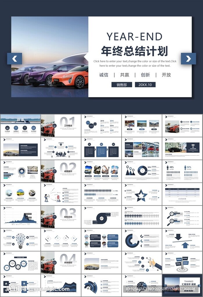汽車銷售4S店汽車行業(yè)PPT
