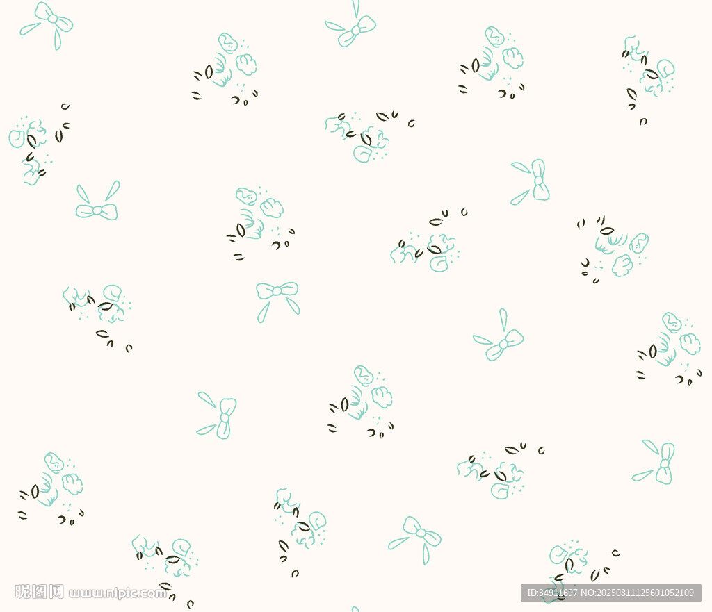 清新花鳥圖案背景紋理