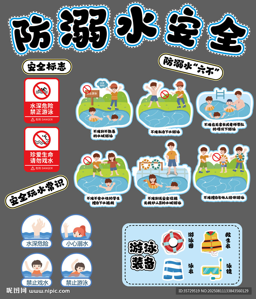防溺水安全宣傳標(biāo)識(shí)