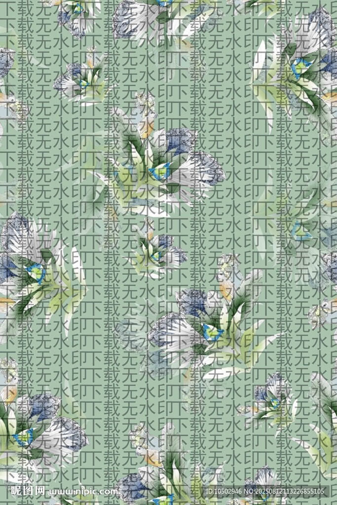 清新花卉圖案背景
