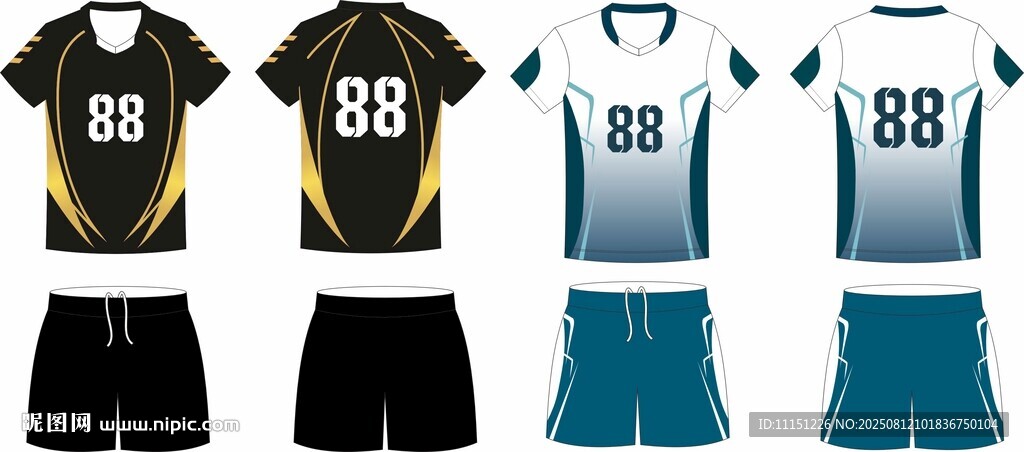 多款排球服運動服款式