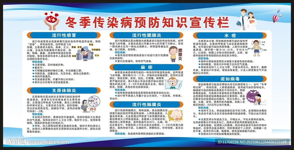 冬季傳染病預(yù)防知識(shí)宣傳欄