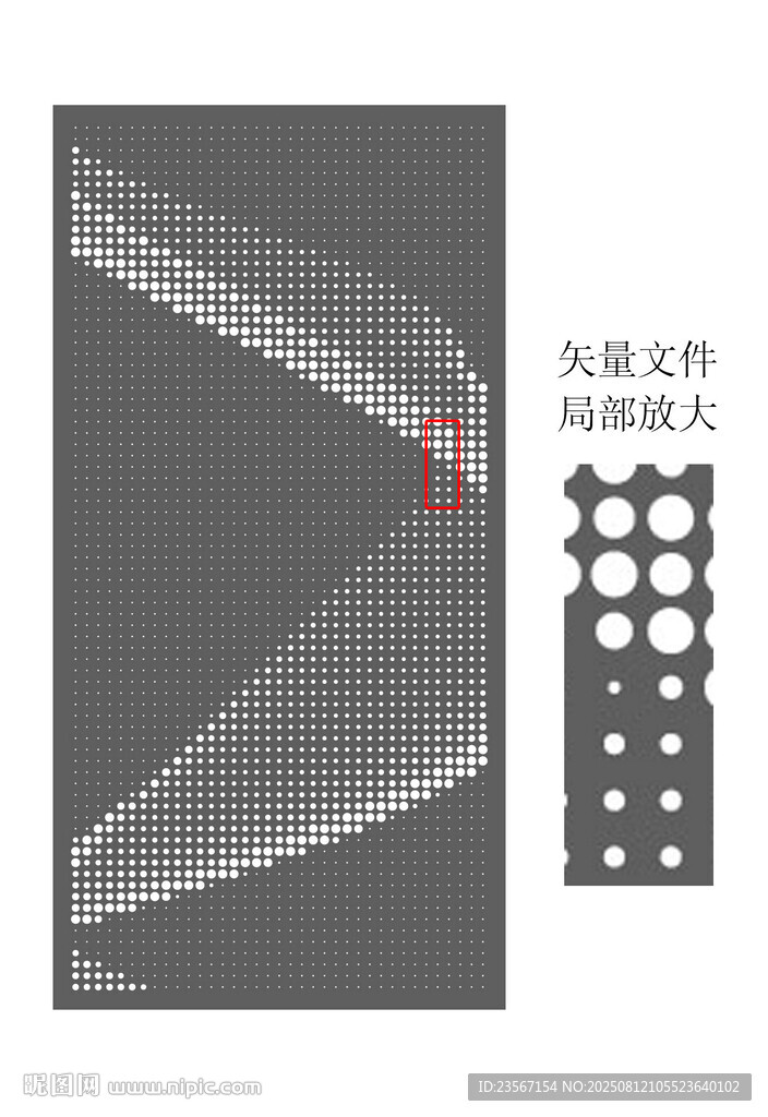 大小圓點(diǎn)曲線鏤空板