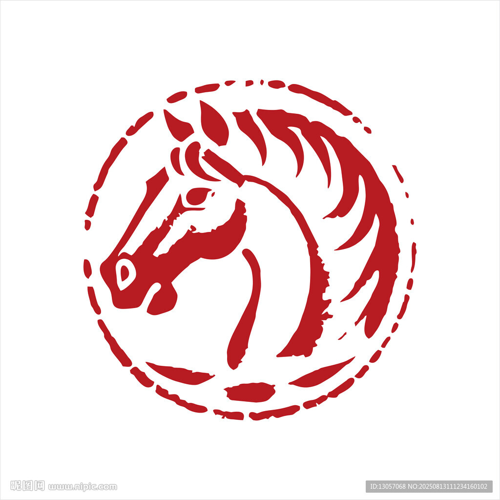 紅色馬頭標(biāo)志設(shè)計(jì)