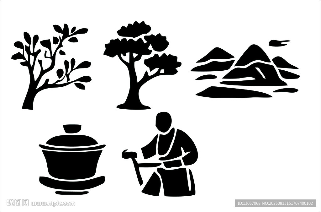 古人烹茶圖