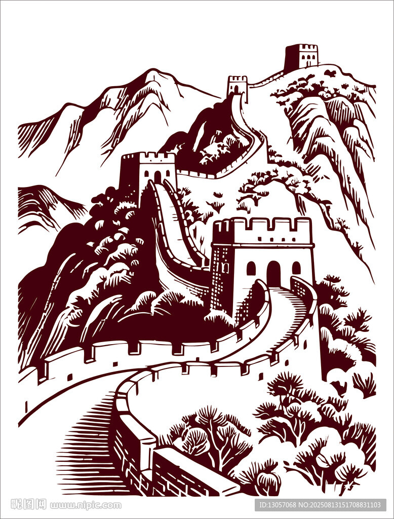 雄偉長城勾勒壯麗山河