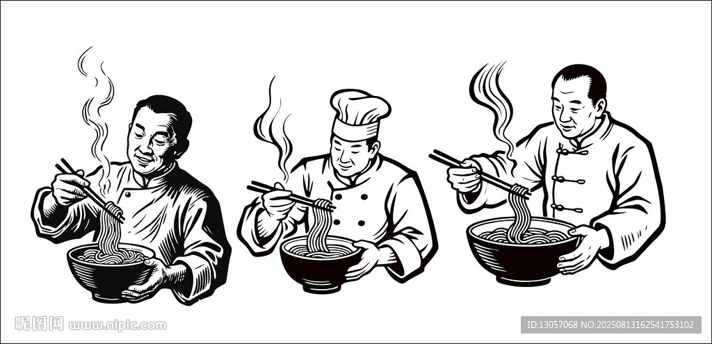三位廚師烹飪精彩瞬間