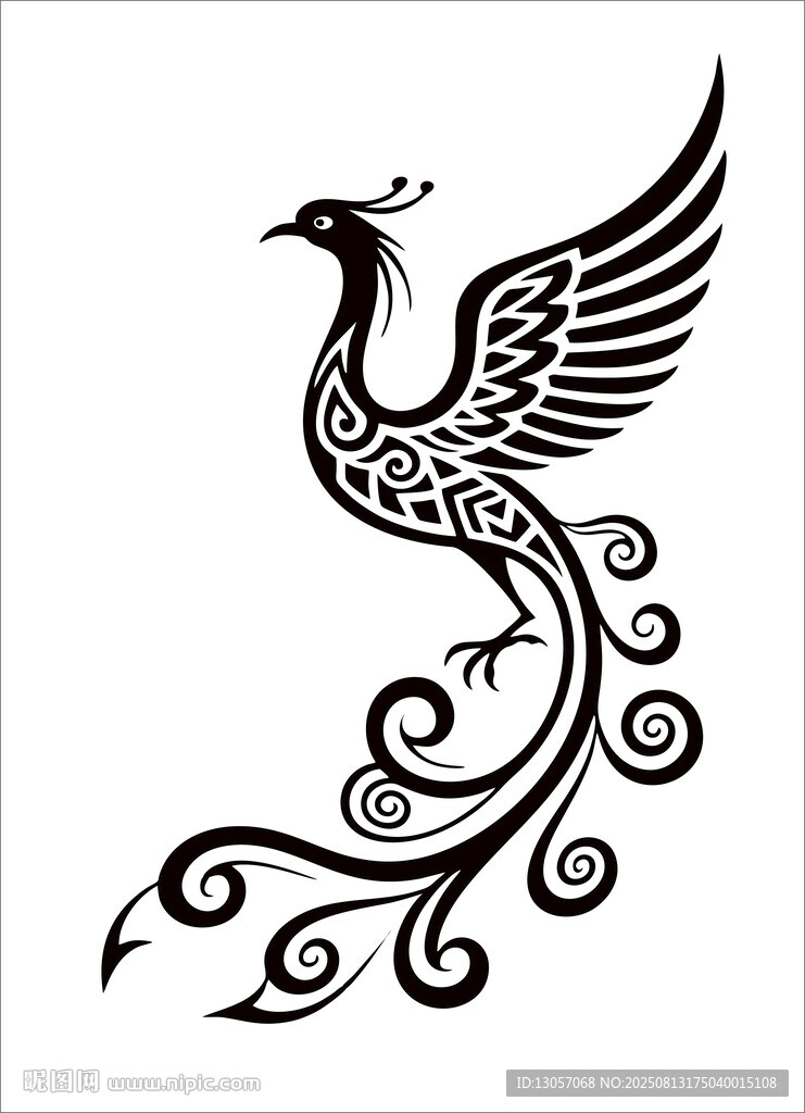 鳳凰圖騰圖案設(shè)計(jì)