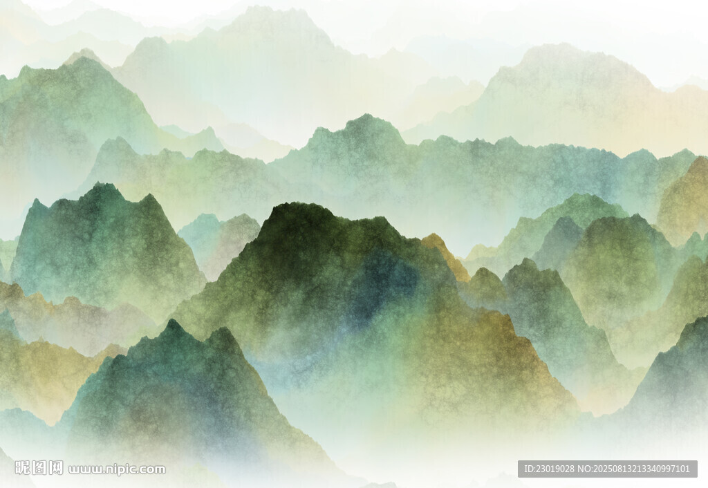 水墨山巒圖
