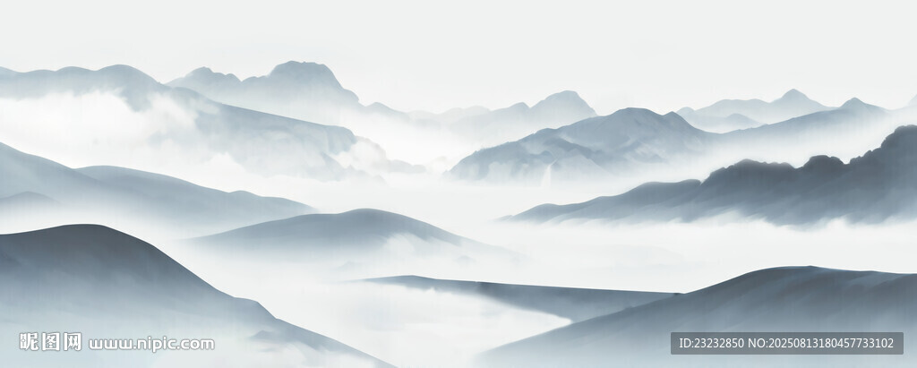水墨群山