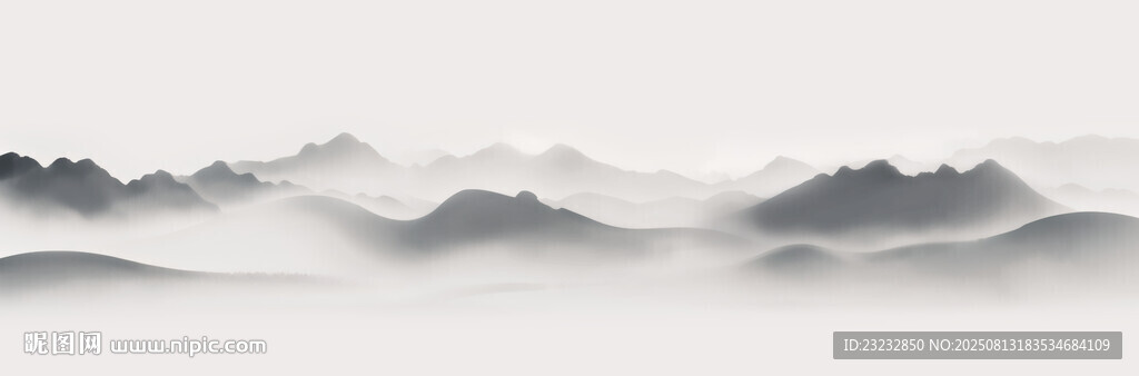 水墨山水意境圖