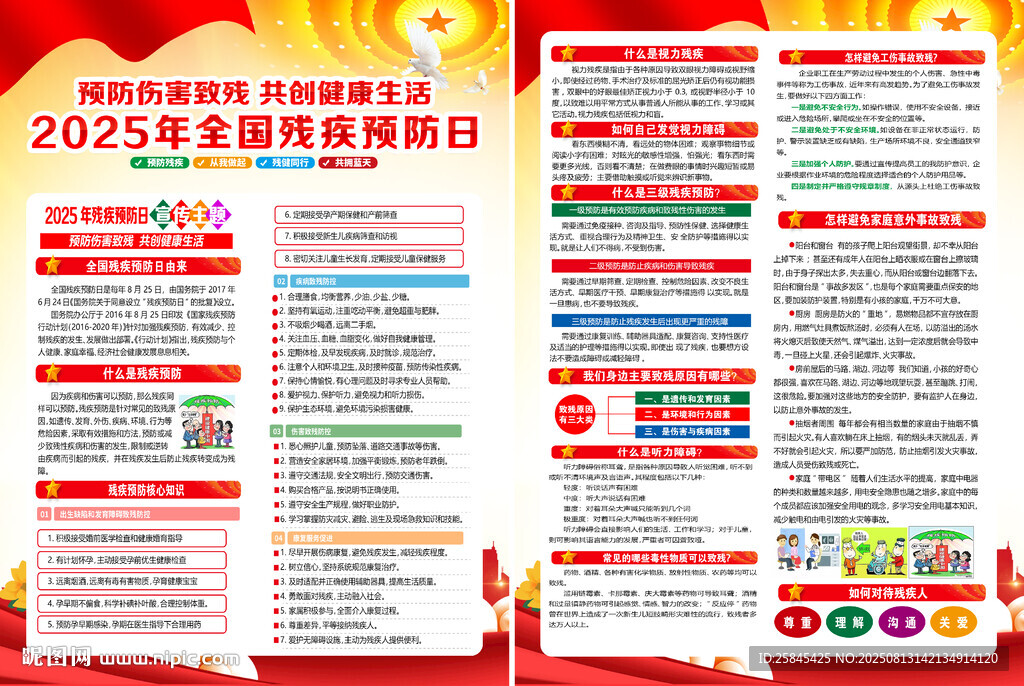 2025年殘疾預防日宣傳單