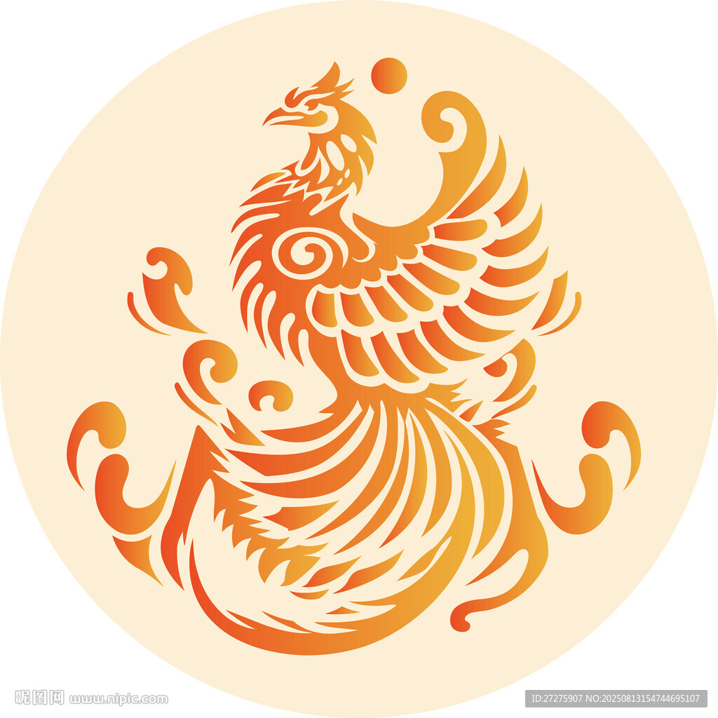 鳳凰圖騰圖案設(shè)計(jì)