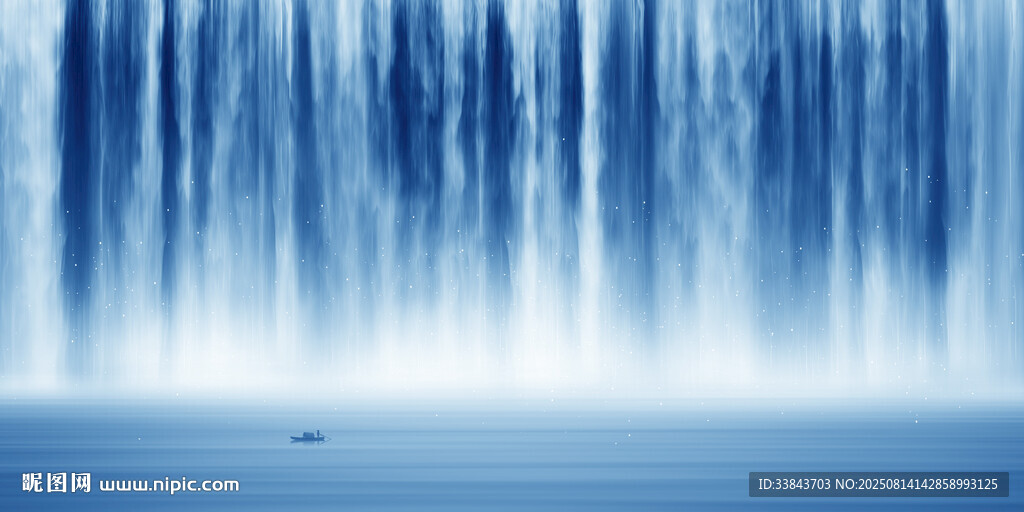流水生財(cái)山水