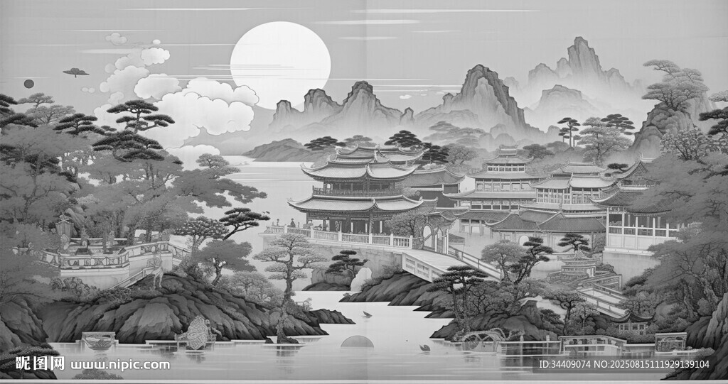 古風(fēng)水墨畫海報(bào)