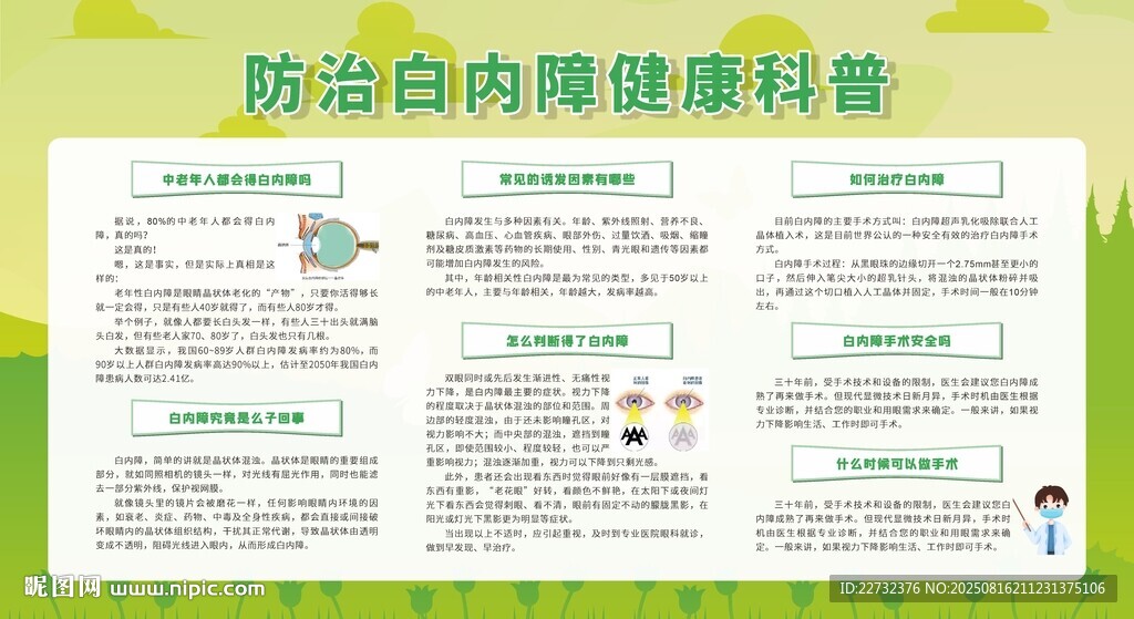 防治白內(nèi)障健康科普