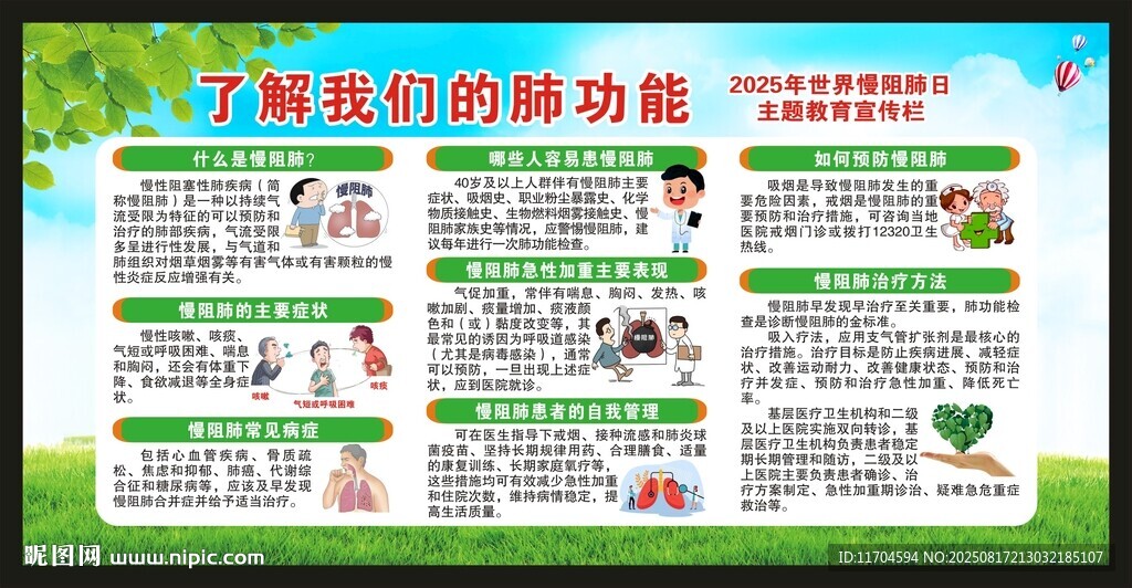 世界慢阻肺日宣傳欄