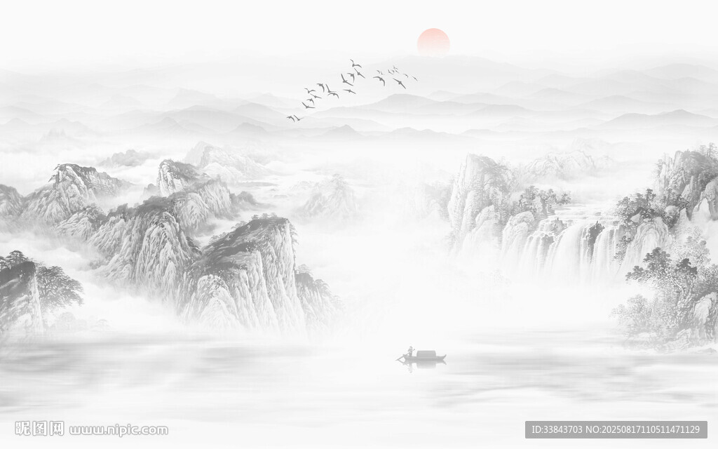 國(guó)畫(huà)水墨山水畫(huà)