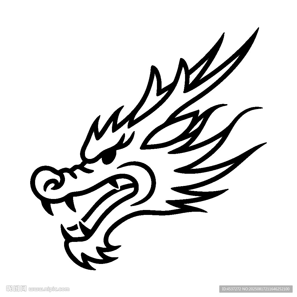 簡(jiǎn)約龍首圖案設(shè)計(jì)
