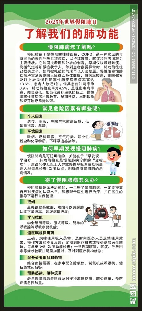 世界慢阻肺日展架