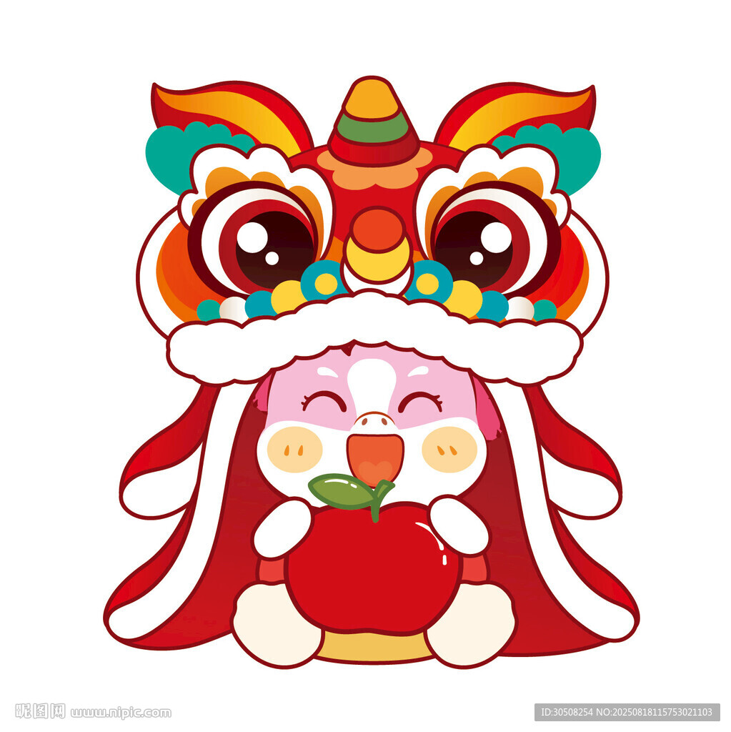 萌馬扮麒麟喜慶迎新春