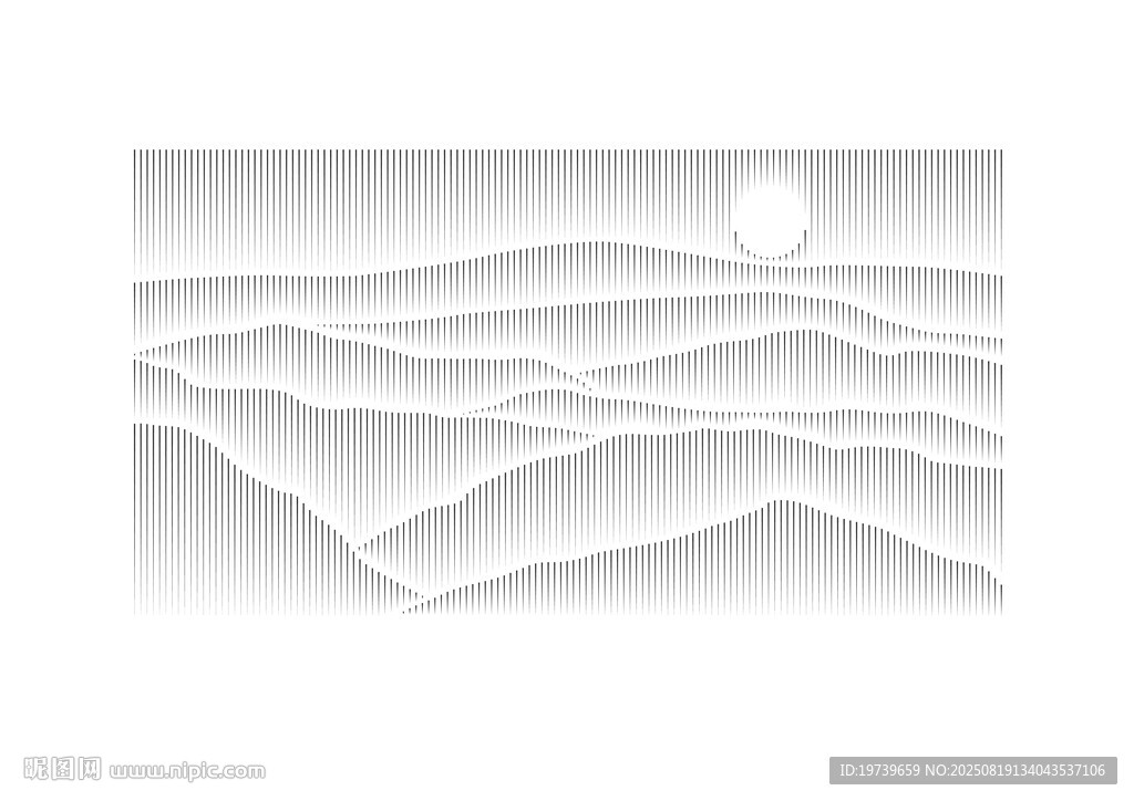 簡(jiǎn)約山水浮雕藝術(shù)圖景