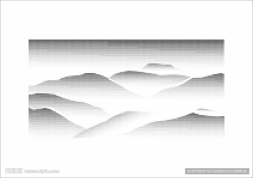 簡約水墨風(fēng)山巒圖案