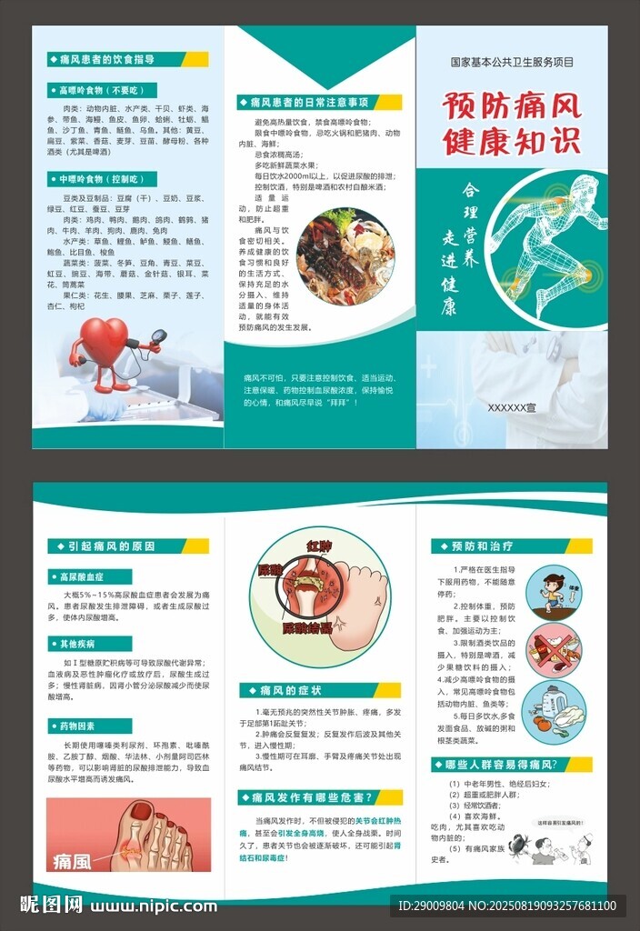 預防痛風折頁