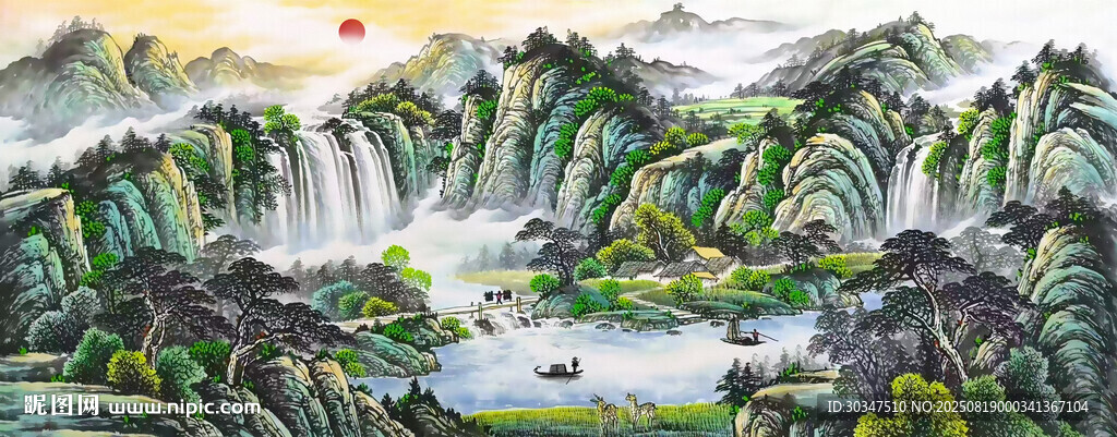 國(guó)畫山水風(fēng)景畫