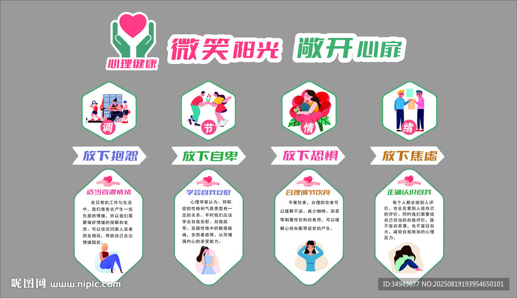 網(wǎng)紅微笑陽光 敞開心扉裝飾