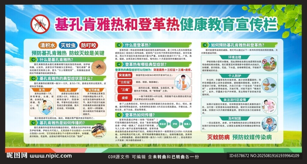 基孔肯雅熱登革熱宣傳欄