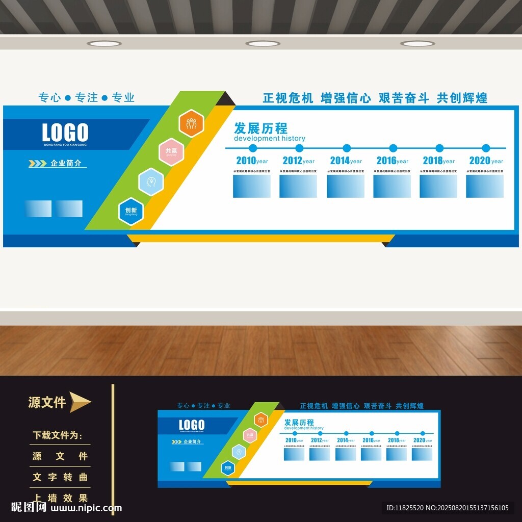 公司企業(yè)發(fā)展歷程文化墻