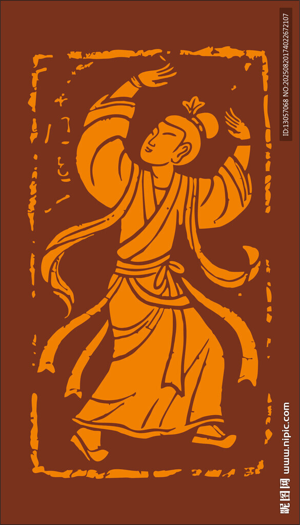 敦煌飛天舞者形象