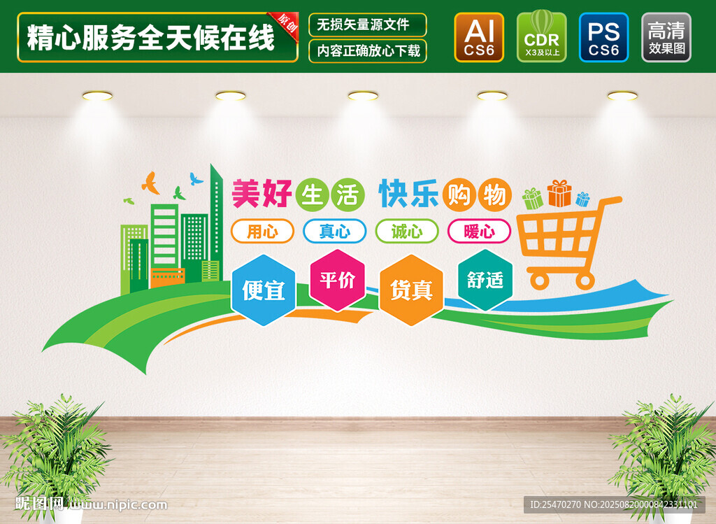 商場超市文化墻