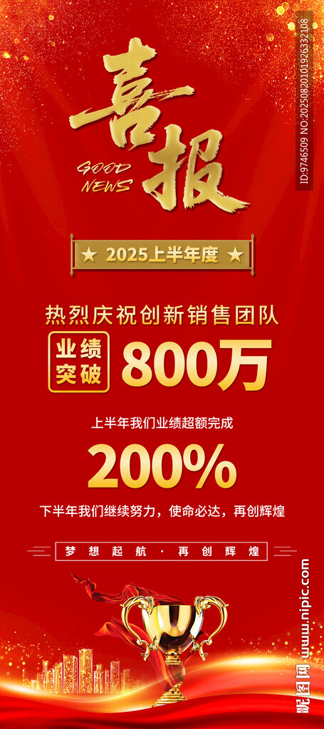 喜報展架