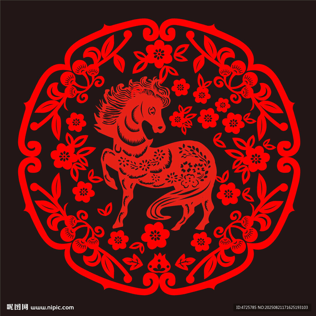 馬年窗花