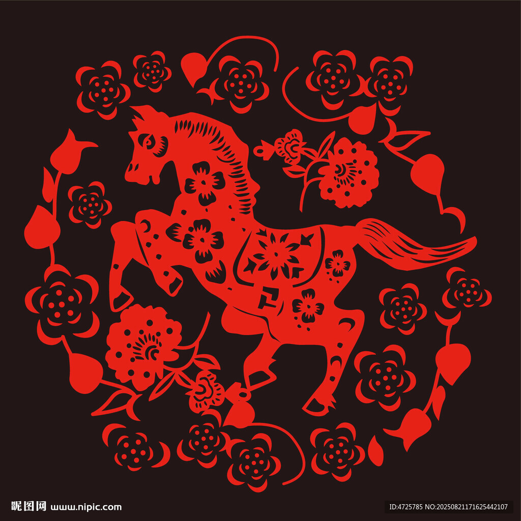 馬年窗花
