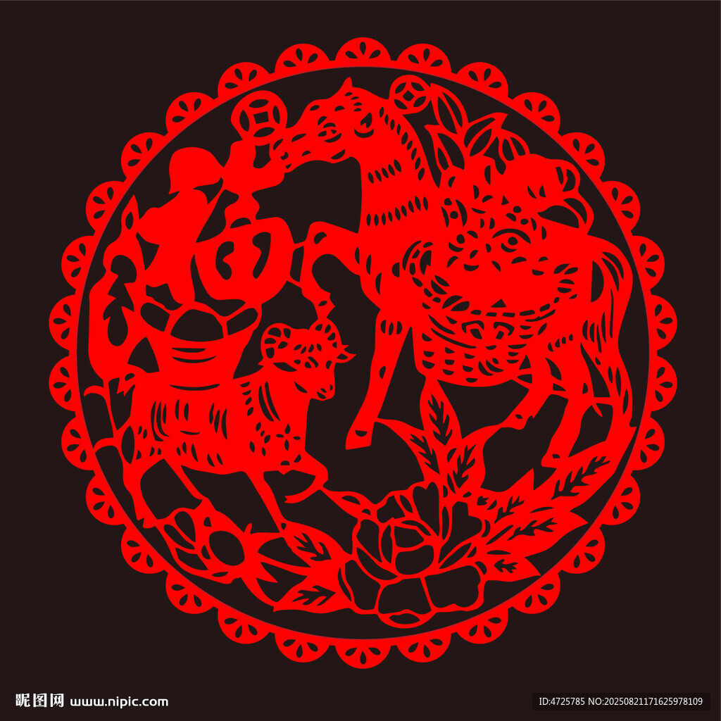 馬年窗花