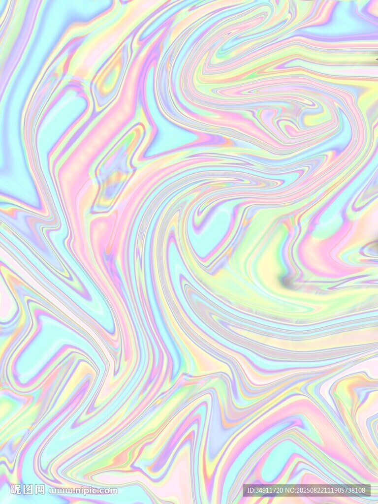 夢(mèng)幻漸變流體藝術(shù)圖案