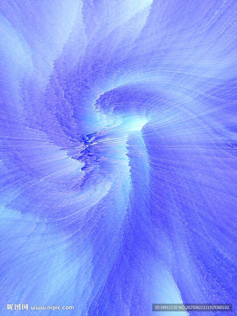 夢幻藍色旋渦抽象圖案