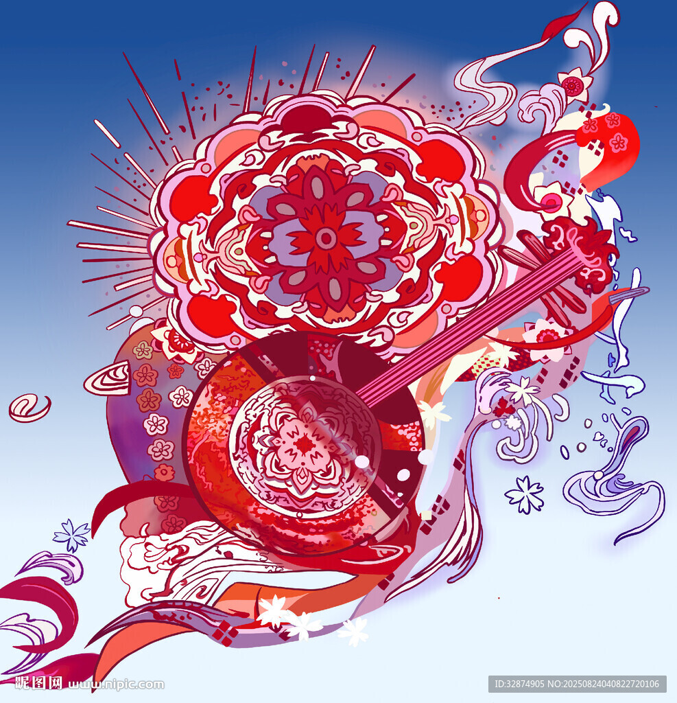 夢幻絢麗的抽象藝術圖案