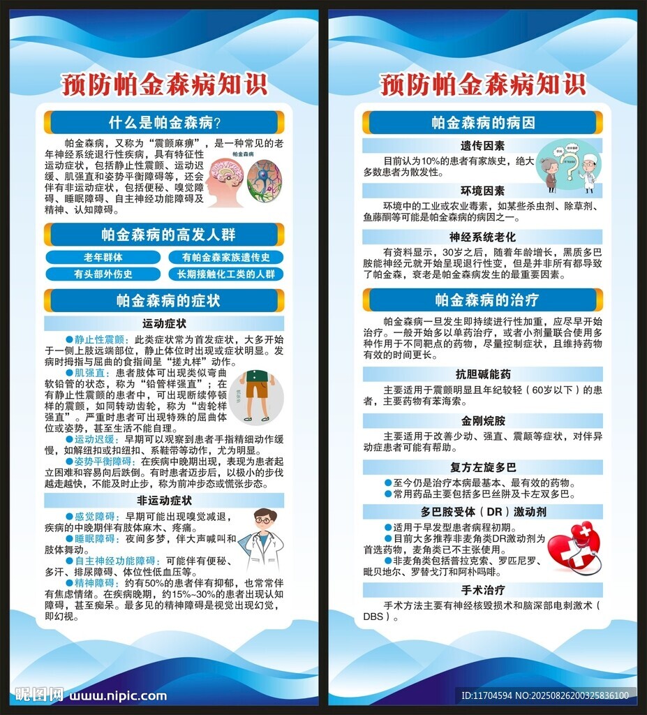 帕金森病日展架